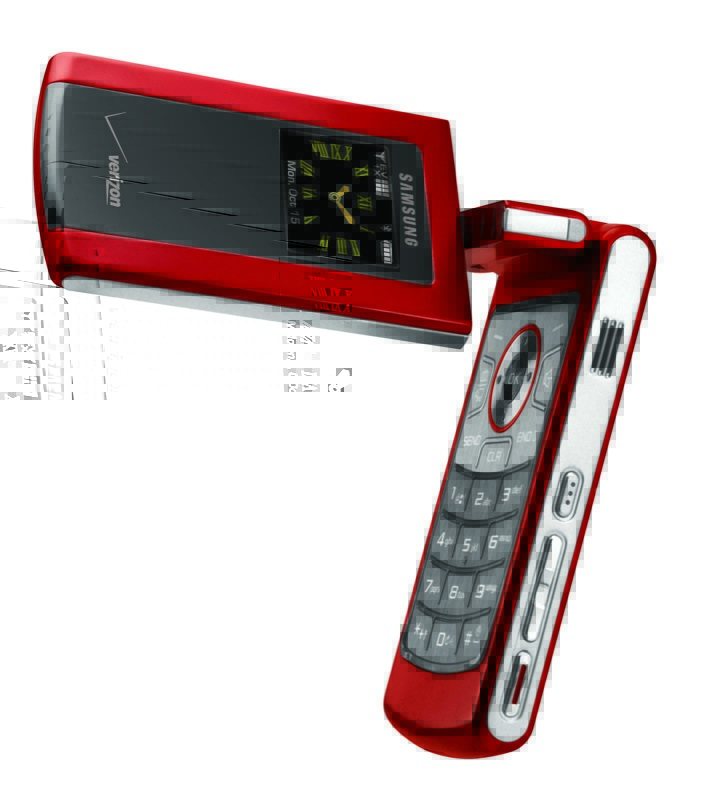 Телефон раскладушка красный